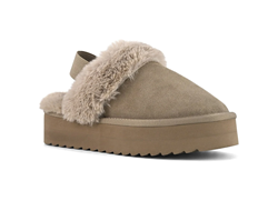 PLATFORM SLIPPER TAUPE
